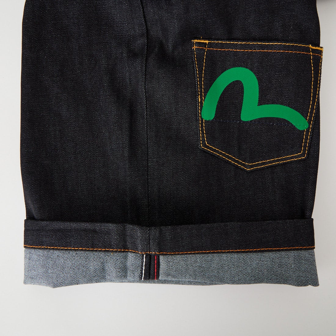 EVISU [エヴィス] カモメプリント マルチポケット デニムショーツ [2EAHTM5DS7031] RAW INDIGO
