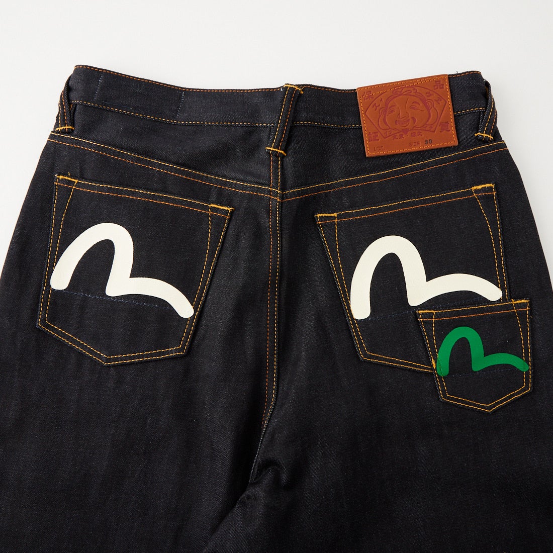 EVISU [エヴィス] カモメプリント マルチポケット デニムショーツ [2EAHTM5DS7031] RAW INDIGO