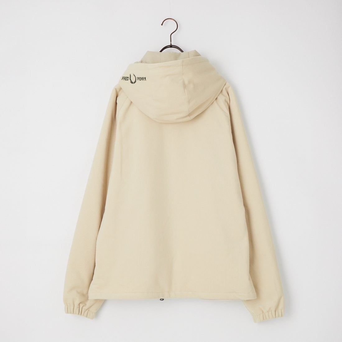 FRED PERRY [フレッドペリー] 別注 フードロゴ刺繍 コーデュロイジャケット [FPM-26A-026JF] OATMEAL/NI