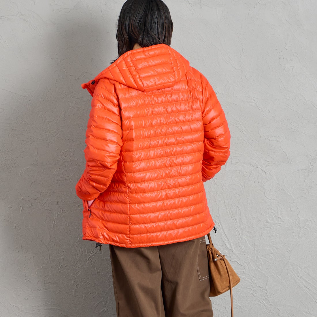 FIRST DOWN [ファーストダウン] 別注 ハッピーダウンジャケット [F242115W-JF] 189 ORG &&モデル身長：160cm 着用サイズ：S&&