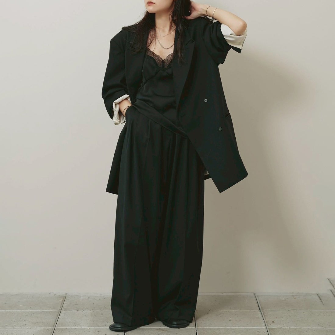 TODAYFUL [トゥデイフル] ツイルダブルジャケット [12620103] BLK
