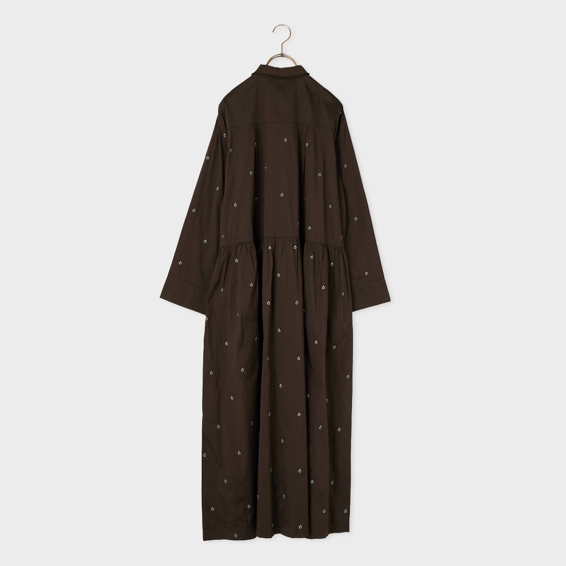 ne Quittez pas [ヌキテパ] ポリデュピオン 小花柄刺繍シャツドレス [010462QK1] 25 BROWN