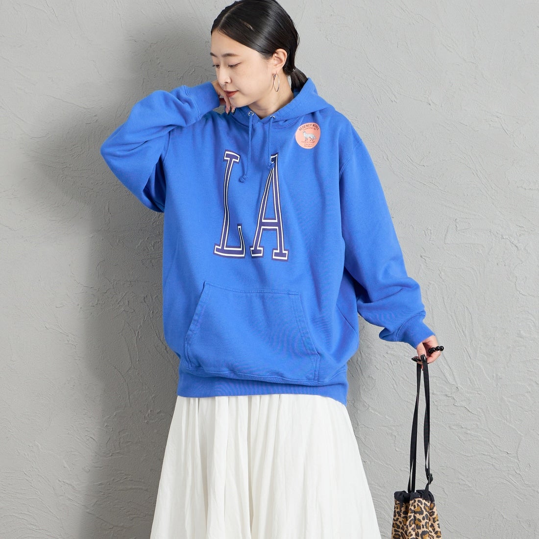 BLUE&&モデル身長：150cm 着用サイズ：XL&&