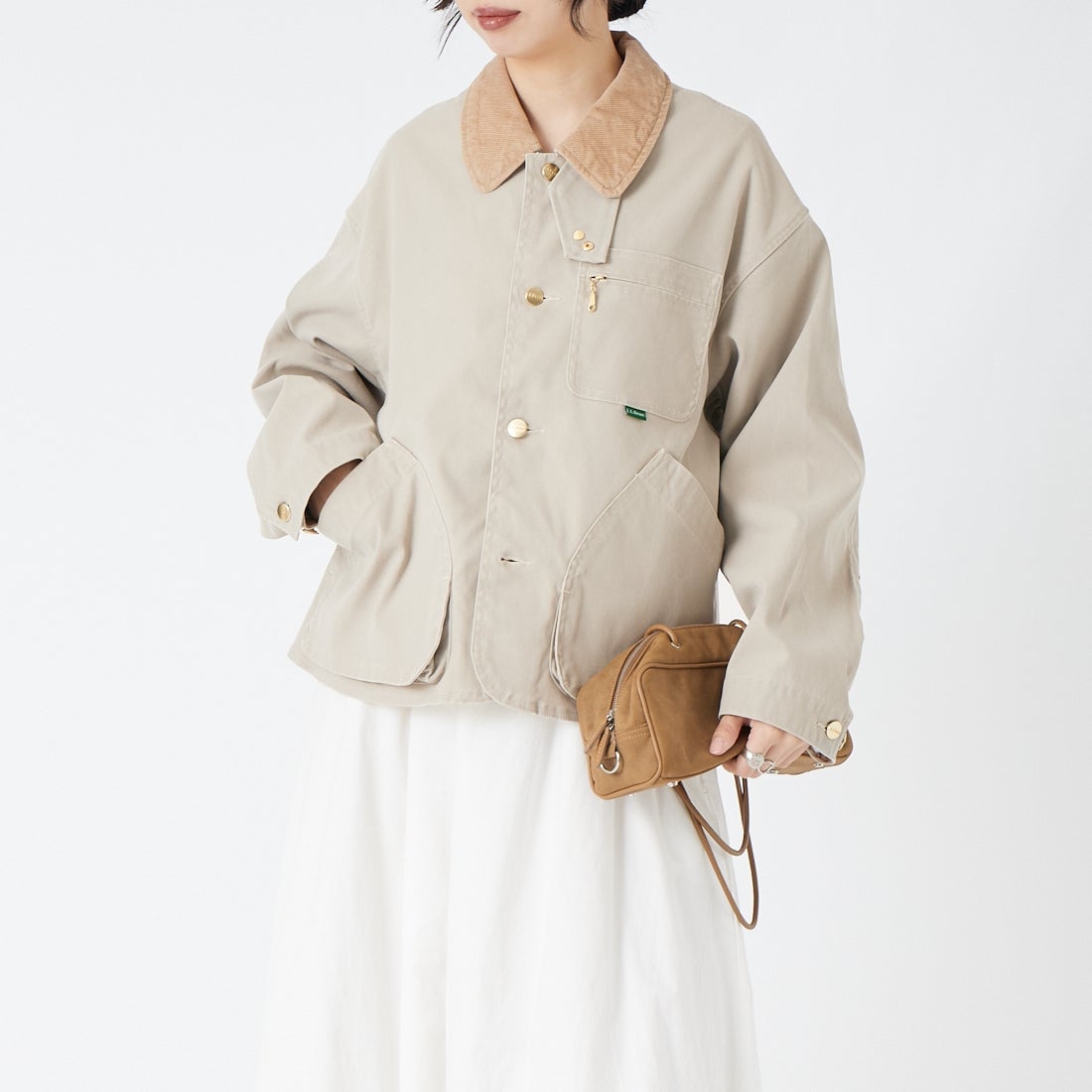 09 NATURAL&&モデル身長：162cm 着用サイズ：M&&
