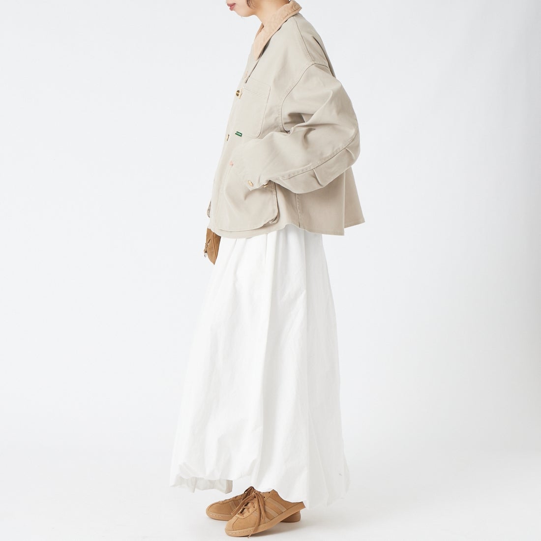 L.L.BEAN [エルエルビーン] ビーンズ プロスペクトハーバー フィールドコート [6475-5149] 09 NATURAL &&モデル身長：162cm 着用サイズ：M&&