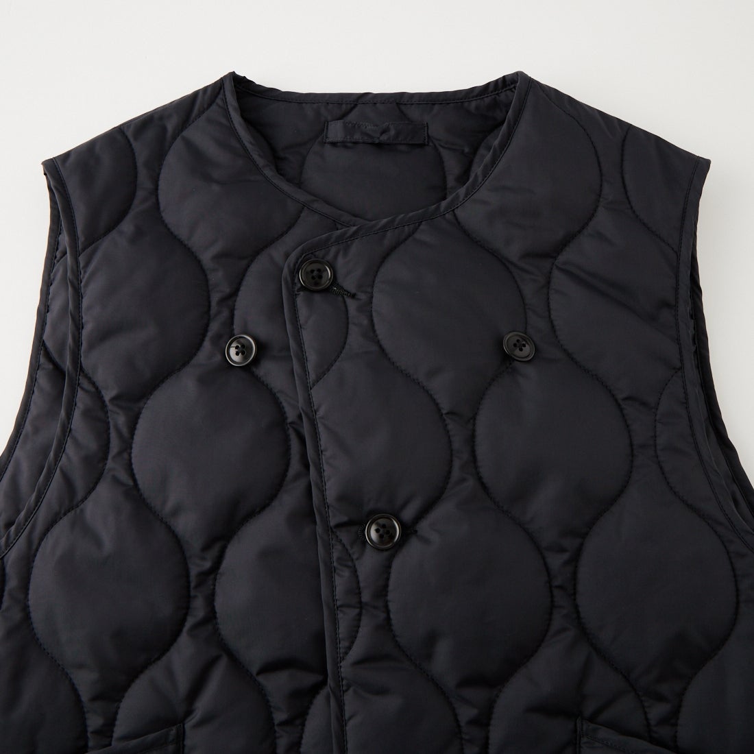 blurhms ROOTSTOCK [ブラームス ルーツストック] ナイロンキルティング A.B.Lベスト [BROOTS26F9] 02 BLACK