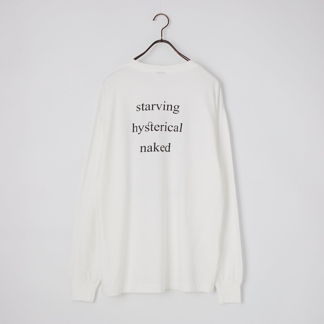 City Lights Bookstore [シティライツ ブックストア] ロゴプリントロングスリーブTシャツ [CLBS-LST01] HOWL/WHITE