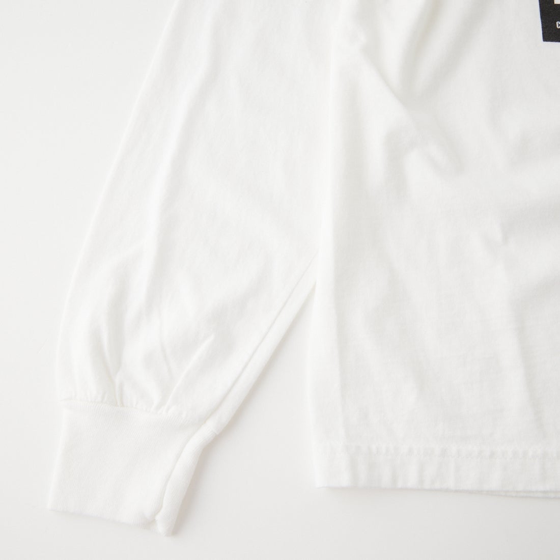 City Lights Bookstore [シティライツ ブックストア] ロゴプリントロングスリーブTシャツ [CLBS-LST01] HOWL/WHITE