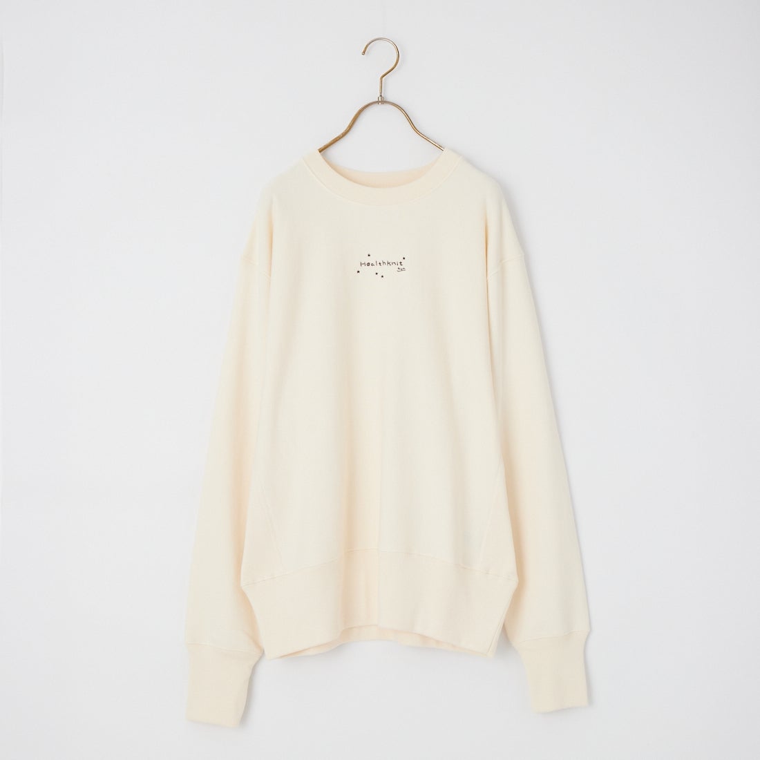 Health knit [ヘルスニット] TONDABAYASHI RAN コラボクルーネックスウェット [HR26F-M351] 61 IVORY