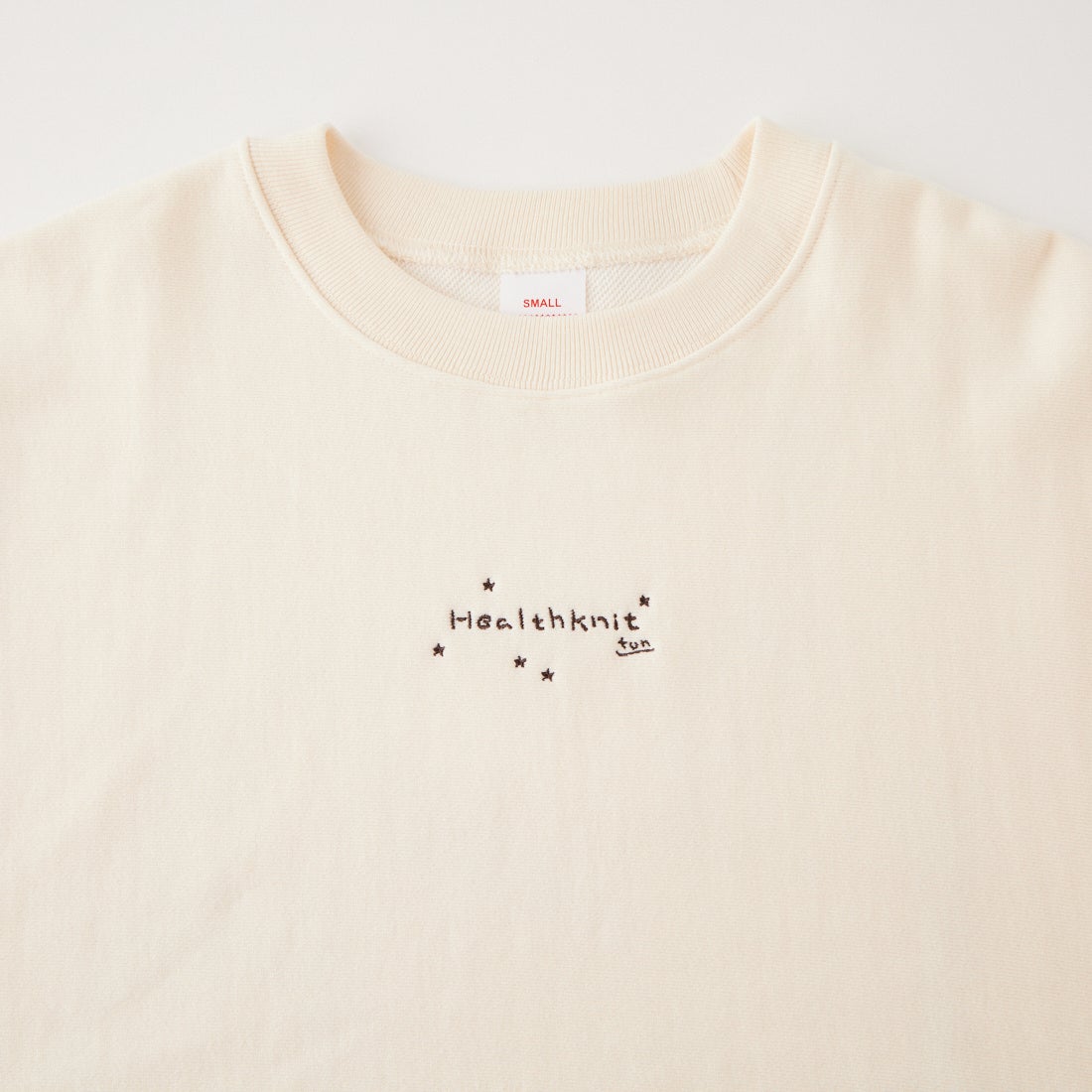 Health knit [ヘルスニット] TONDABAYASHI RAN コラボクルーネックスウェット [HR26F-M351] 61 IVORY