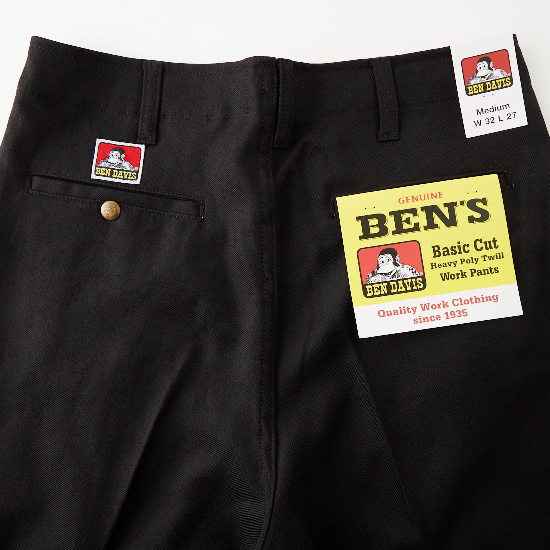 BEN DAVIS [ベンデイビス] 別注 BEN ワーカーズパンツ [1230-23180907-JF] 01 BLACK