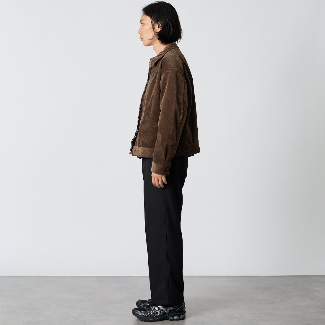 BEN DAVIS [ベンデイビス] 別注 BEN ワーカーズパンツ [1230-23180907-JF] 01 BLACK &&モデル身長：175cm 着用サイズ：M&&
