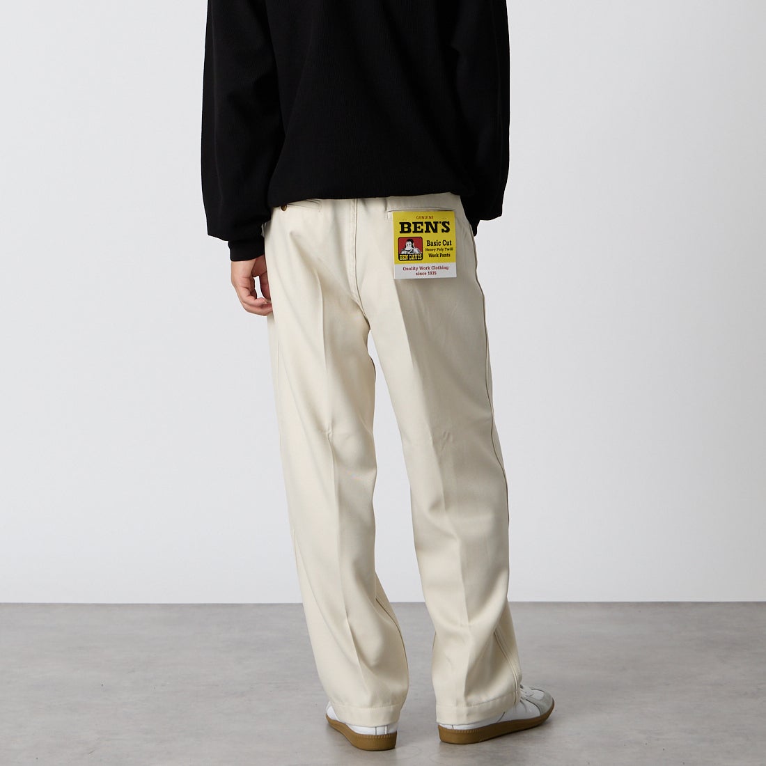 BEN DAVIS [ベンデイビス] 別注 BEN ワーカーズパンツ [1230-23180907-JF]06 OFF &&モデル身長：175cm 着用サイズ：M&&
