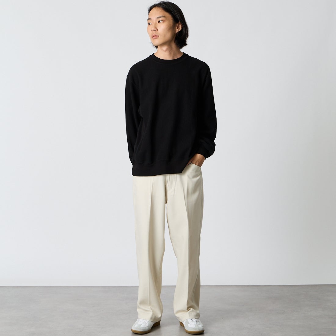 BEN DAVIS [ベンデイビス] 別注 BEN ワーカーズパンツ [1230-23180907-JF]06 OFF &&モデル身長：175cm 着用サイズ：M&&