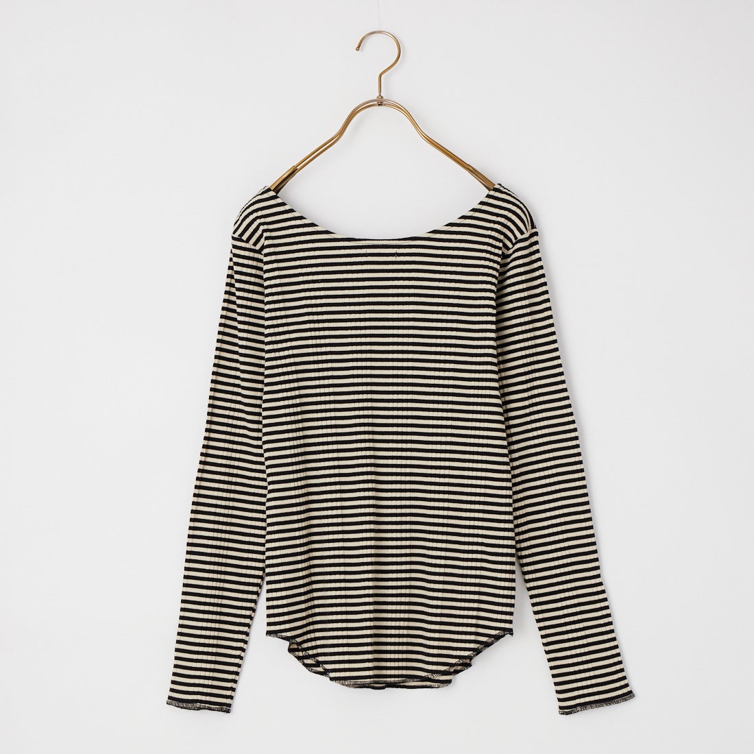 MONT KEMMEL [モンケメル] スクープネックニットトップス [MKL-WMS-263009] BLACK/OFF