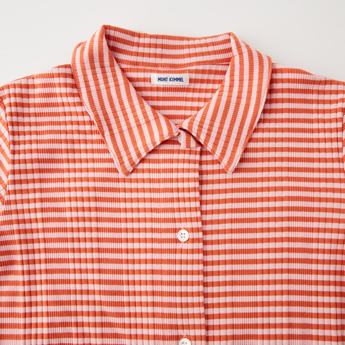 MONT KEMMEL [モンケメル] ロングスリーブボーダーニットシャツ [MKL-WMS-263007] RED/PINK