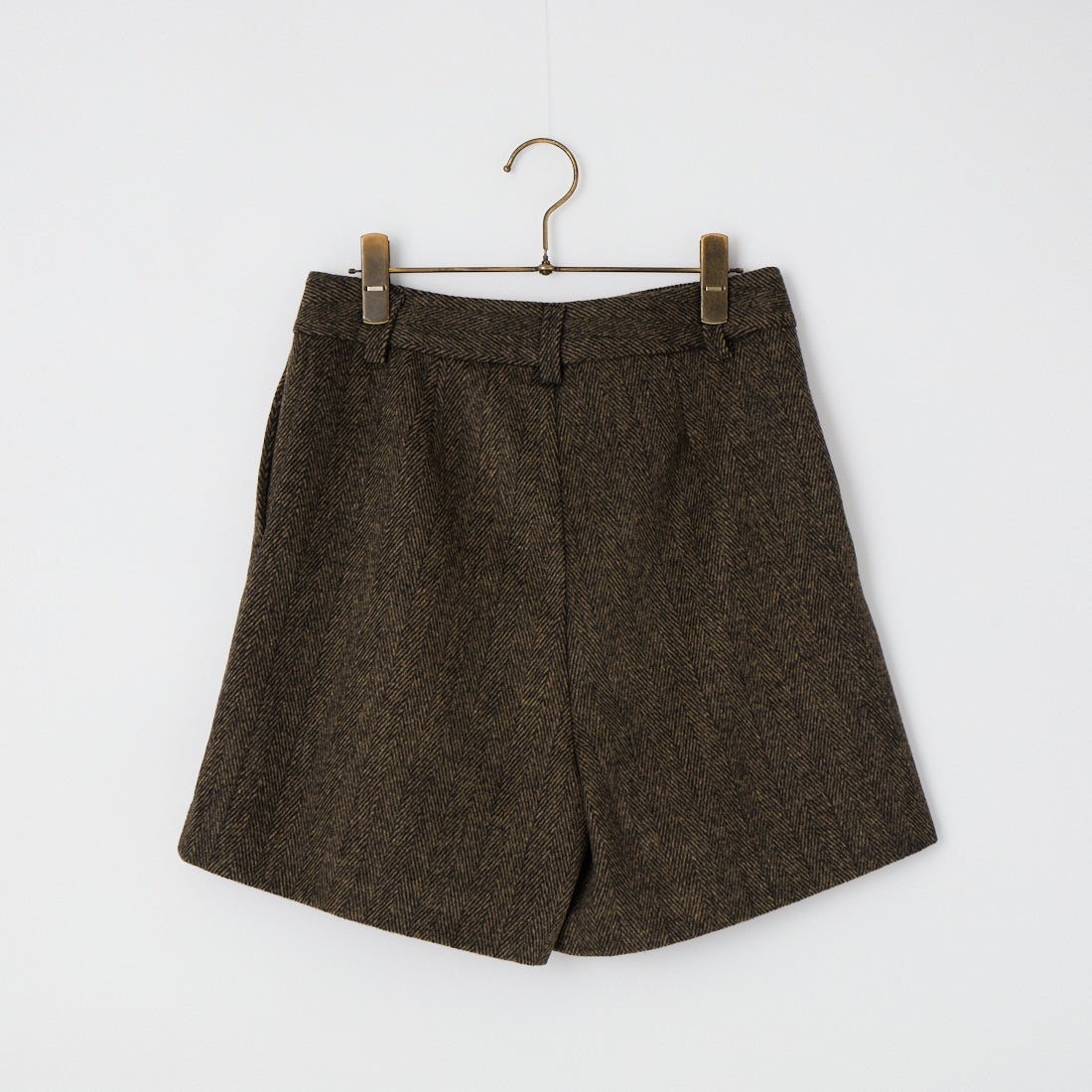 Jeans Factory Clothes [ジーンズファクトリークローズ] ヘリンボーンショートパンツ [IN37-PT-6] ﾌﾞﾗｳﾝ