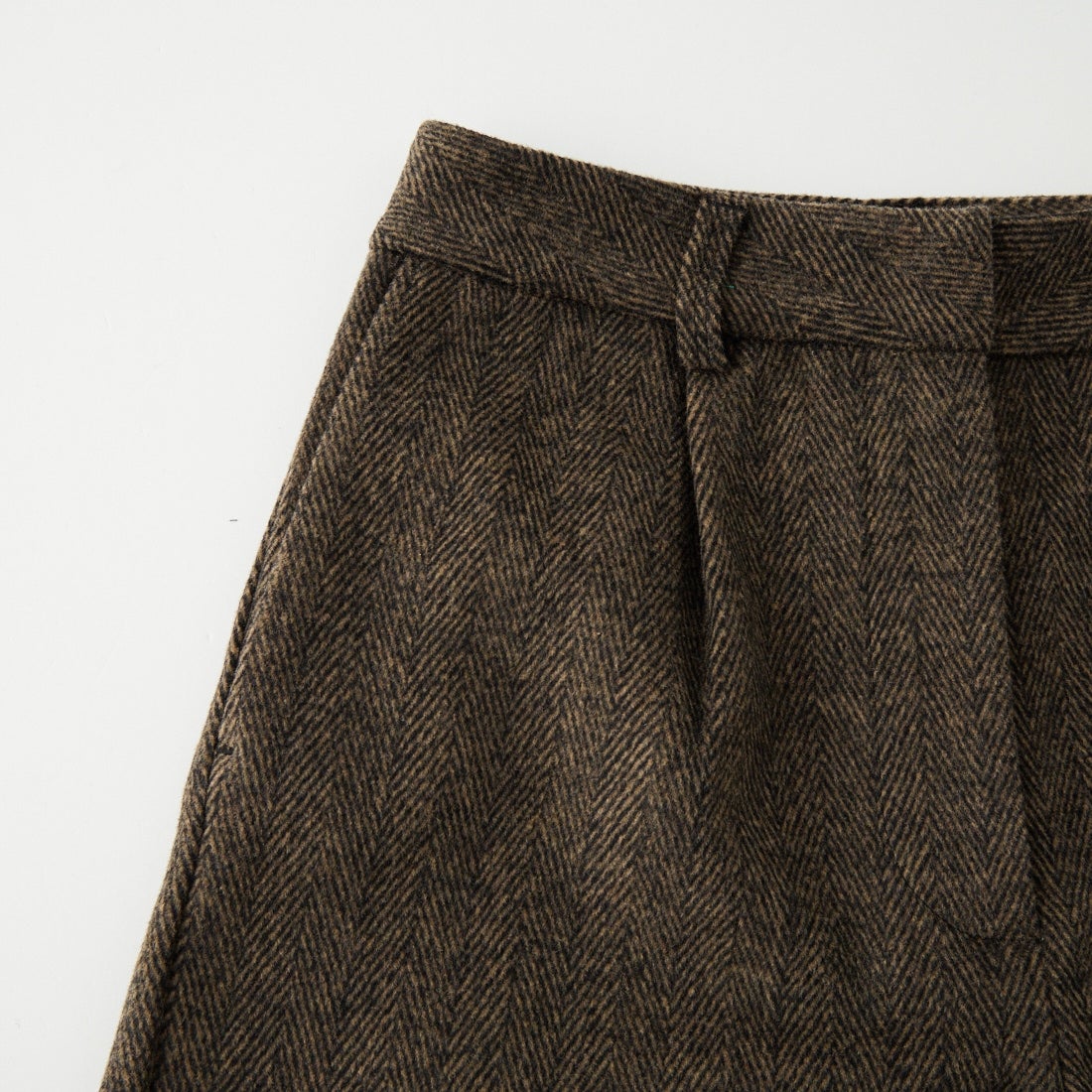 Jeans Factory Clothes [ジーンズファクトリークローズ] ヘリンボーンショートパンツ [IN37-PT-6] ﾌﾞﾗｳﾝ