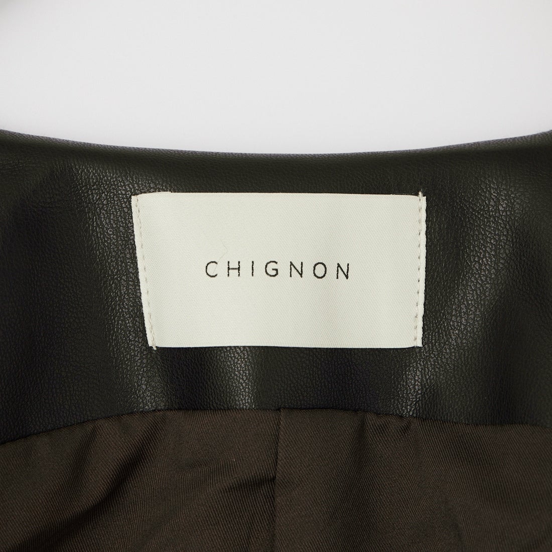 CHIGNON [シニヨン] フェイクファードッキングベスト [4964-008MK] BROWN