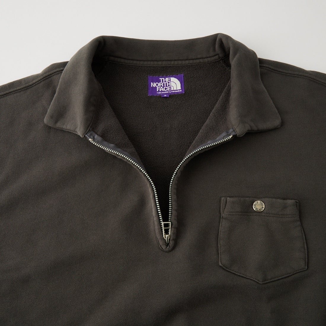 THE NORTH FACE PURPLE LABEL [ザ ノースフェイス パープルレーベル] ガーメントダイ フィールドハーフジップスウェット [N26FH056] AH ASPHALT