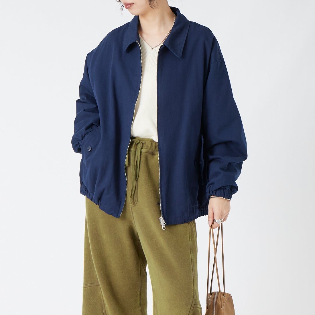 VALTA [ヴァルタ] 別注 ドリズラージャケット [VA26AW3044-JF] 240 NAVY &&モデル身長：162cm 着用サイズ：S&&