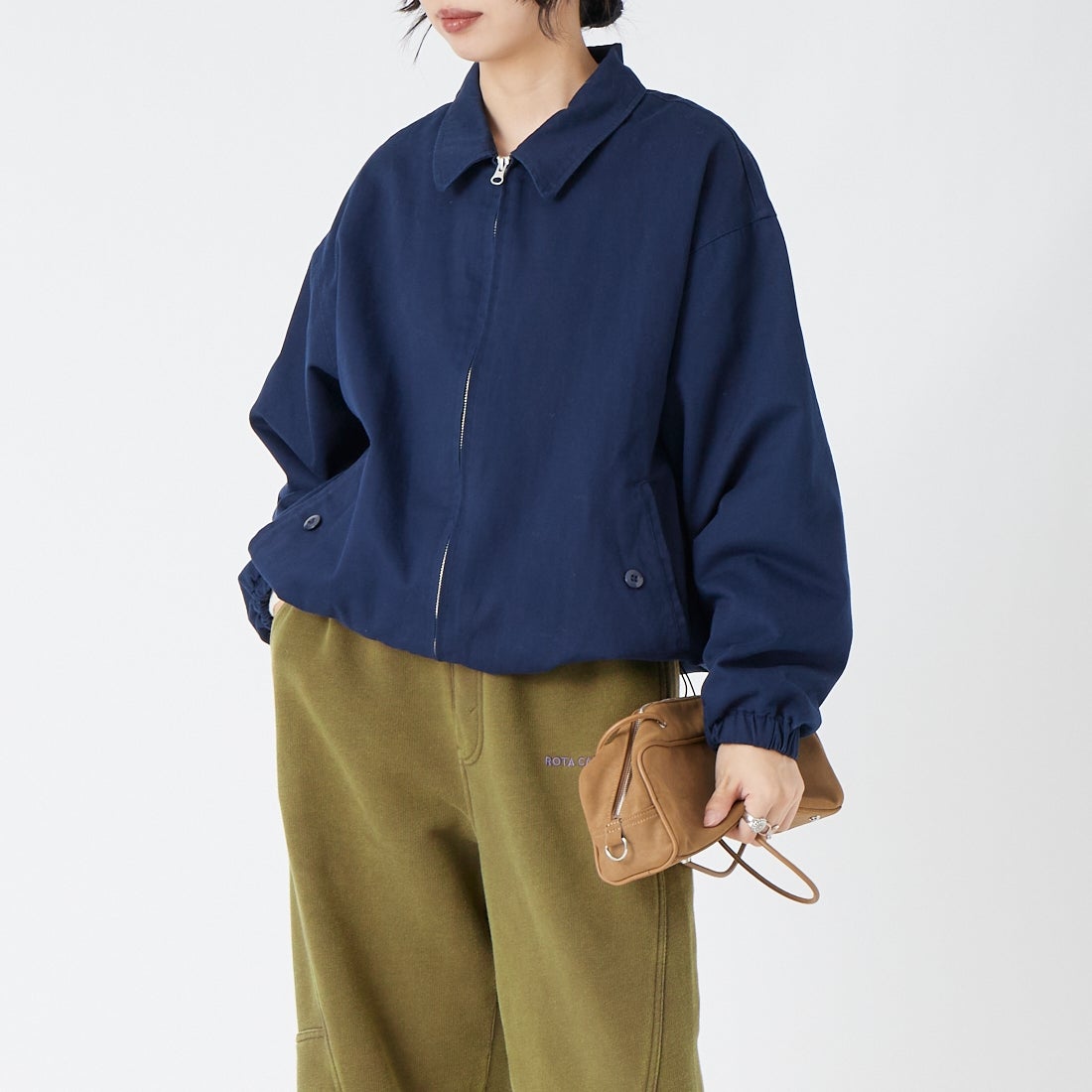 VALTA [ヴァルタ] 別注 ドリズラージャケット [VA26AW3044-JF] 240 NAVY &&モデル身長：162cm 着用サイズ：S&&