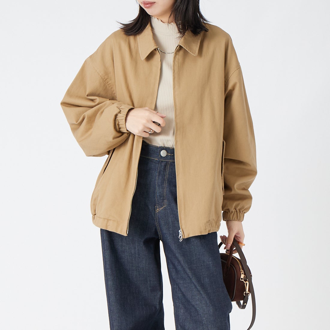 VALTA [ヴァルタ] 別注 ドリズラージャケット [VA26AW3044-JF] 510 BEIGE &&モデル身長：162cm 着用サイズ：S&&