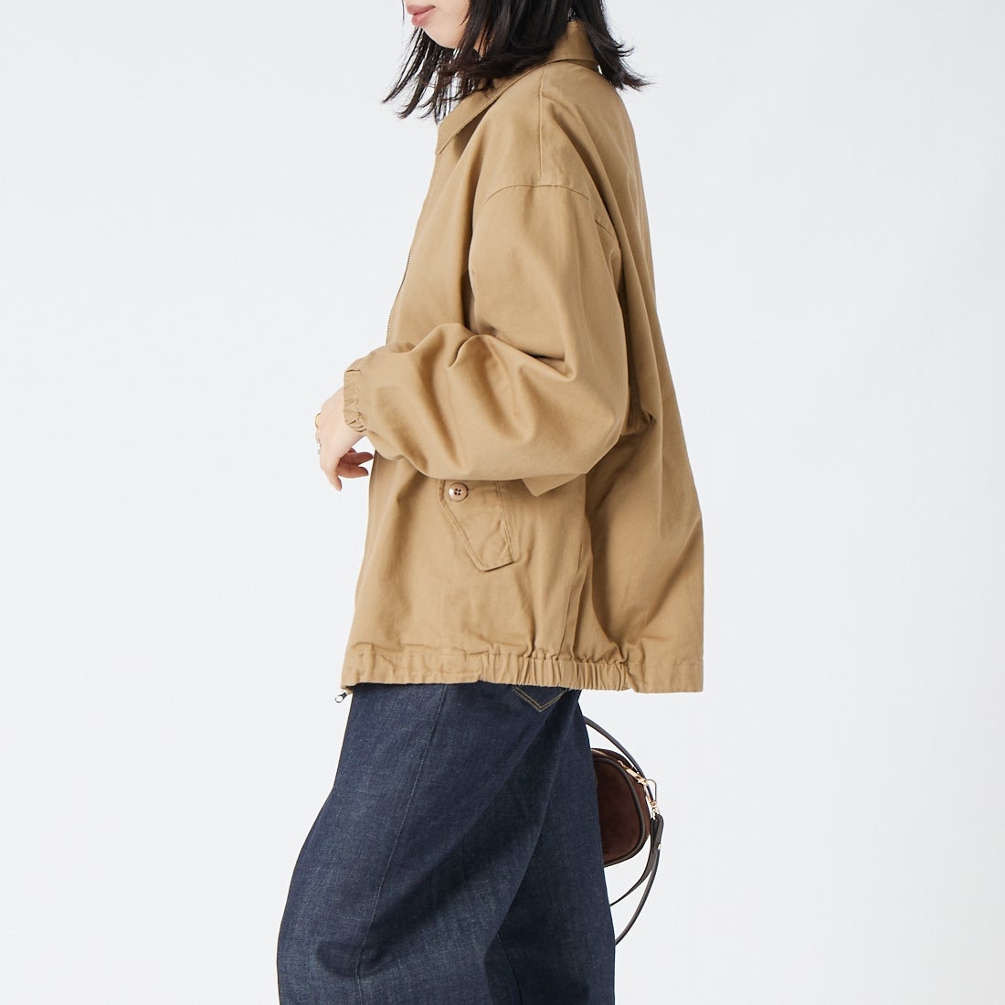 VALTA [ヴァルタ] 別注 ドリズラージャケット [VA26AW3044-JF] 510 BEIGE &&モデル身長：162cm 着用サイズ：S&&