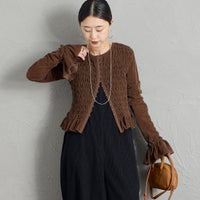 28 BROWN&&モデル身長：150cm 着用サイズ：F&&