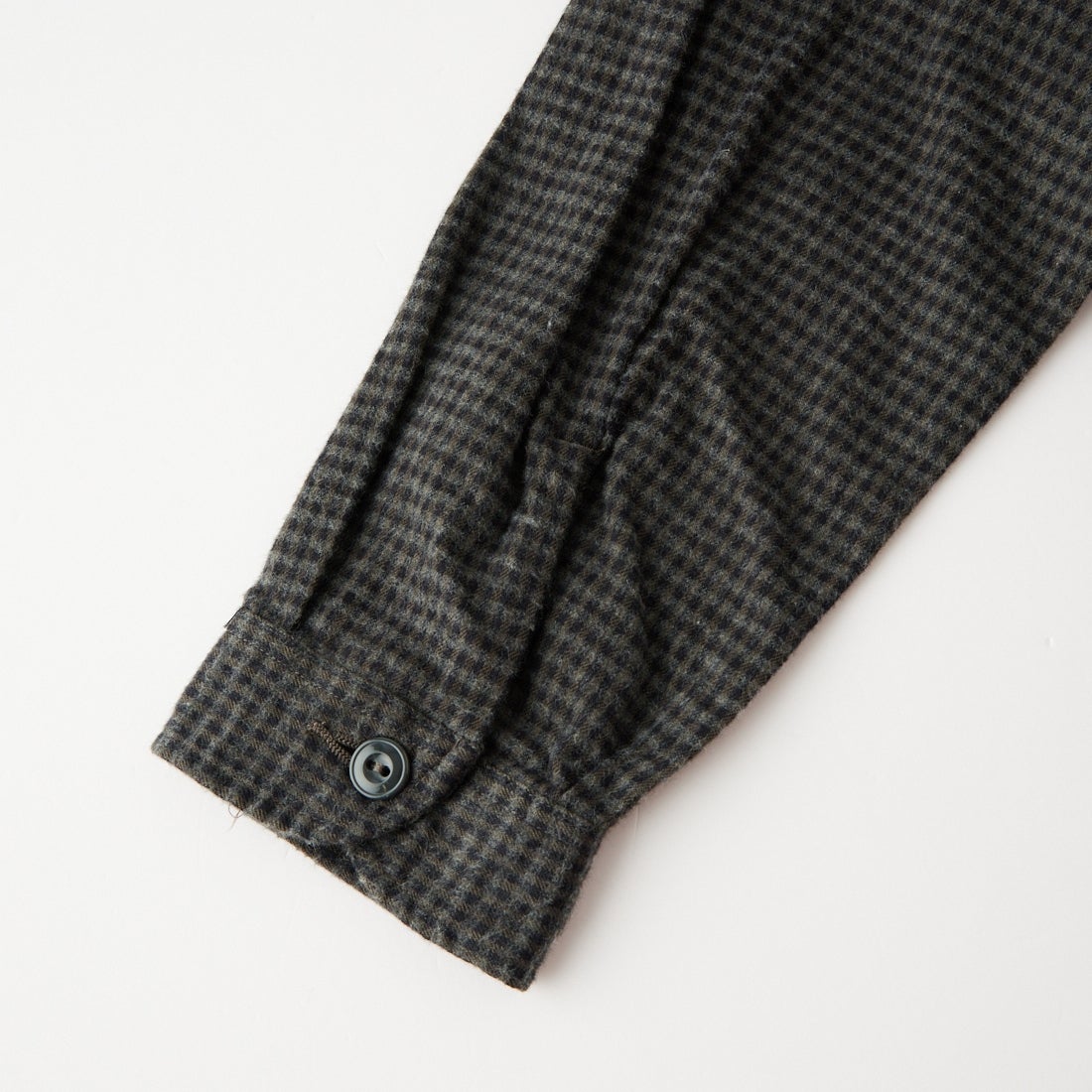 DANTON [ダントン] 起毛チェックバンドカラーシャツ [DT-B0280CHK] BLK/CHR CK