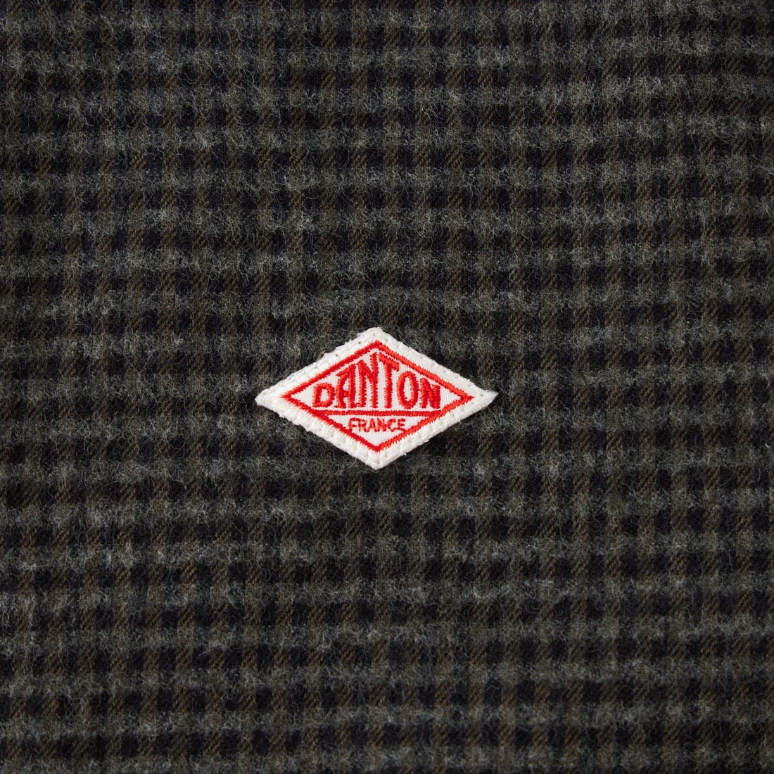 DANTON [ダントン] 起毛チェックバンドカラーシャツ [DT-B0280CHK] BLK/CHR CK
