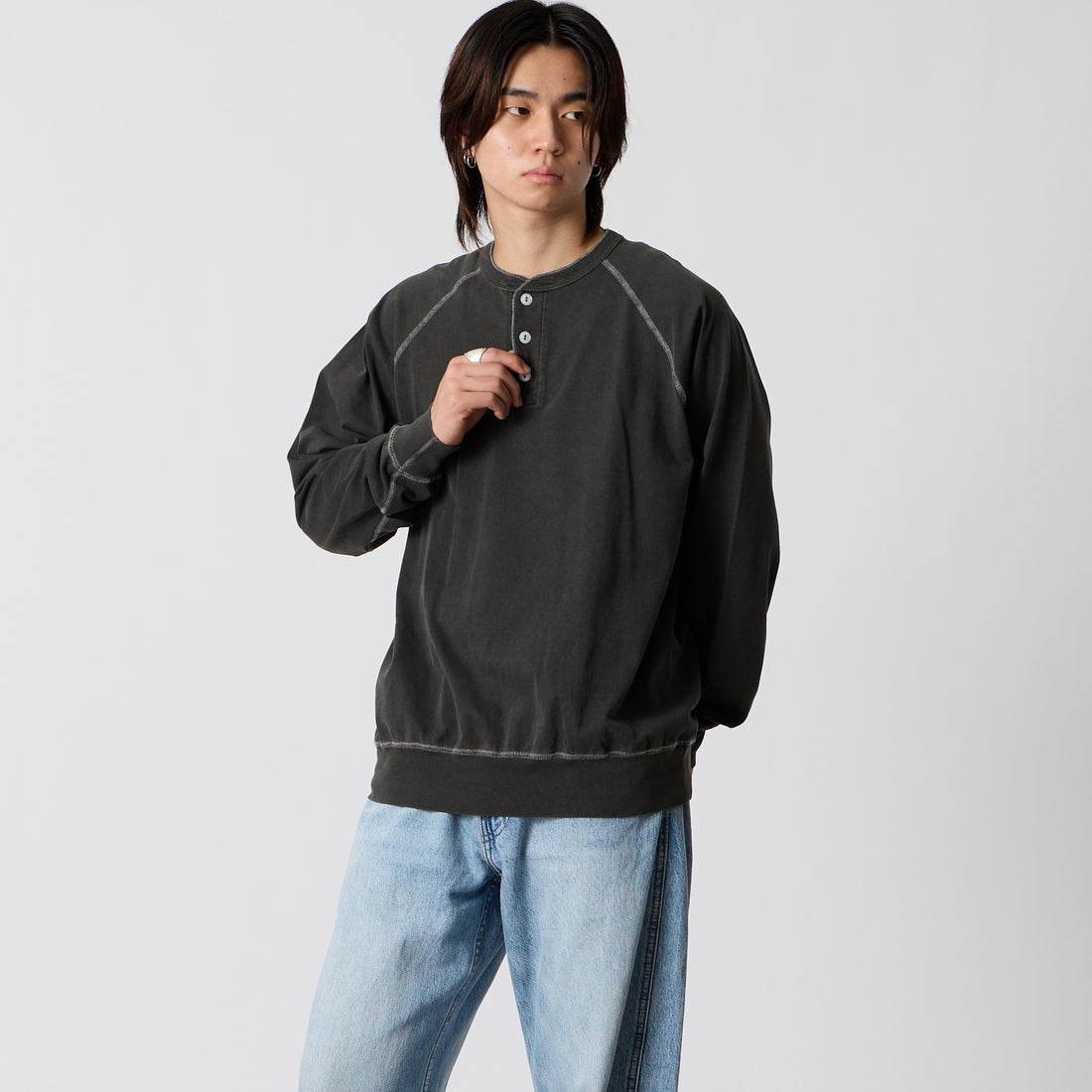 06 CHARCOA&&モデル身長：177cm 着用サイズ：M&&