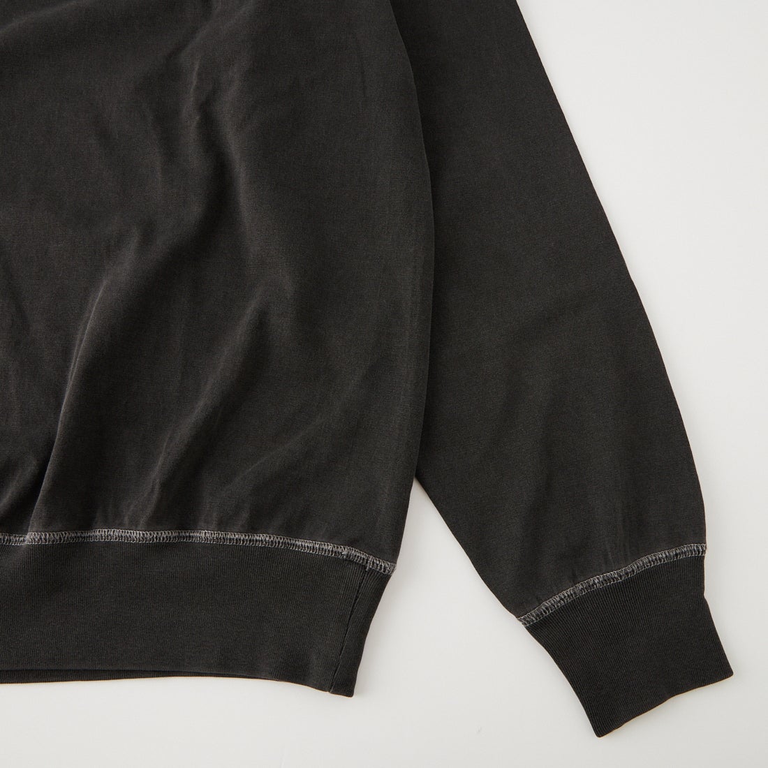 Health knit [ヘルスニット] ピグメント染め ヘンリーネックラグランTシャツ [HR26F-M353] 06 CHARCOA