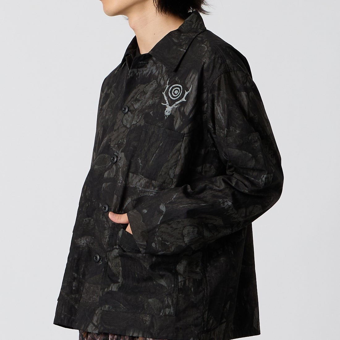 South2West8 [サウスツーウエストエイト] レンジャーシャツ [TY810] C BLACK &&モデル身長：175cm 着用サイズ：M&&