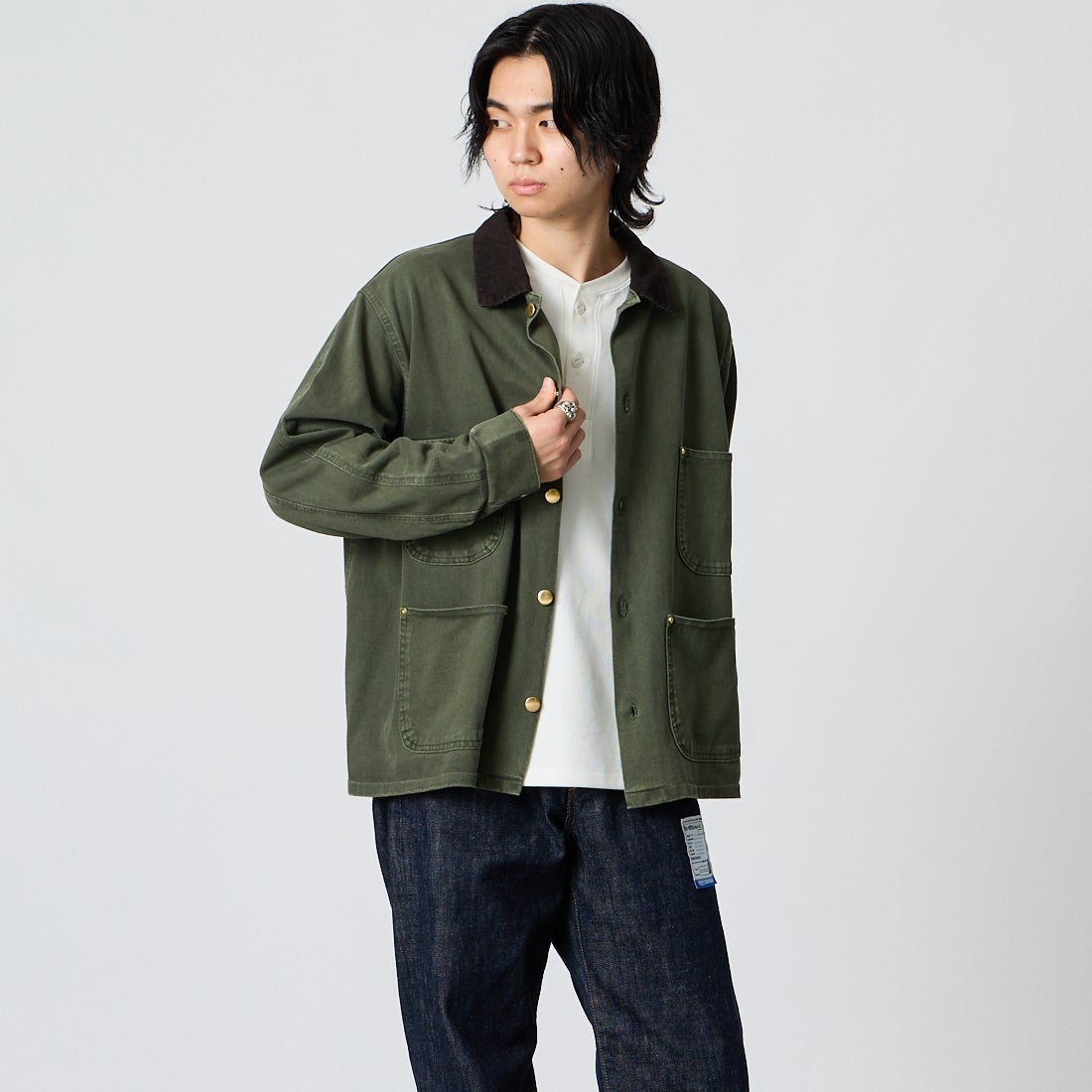 MOSS&&モデル身長：177cm 着用サイズ：M&&
