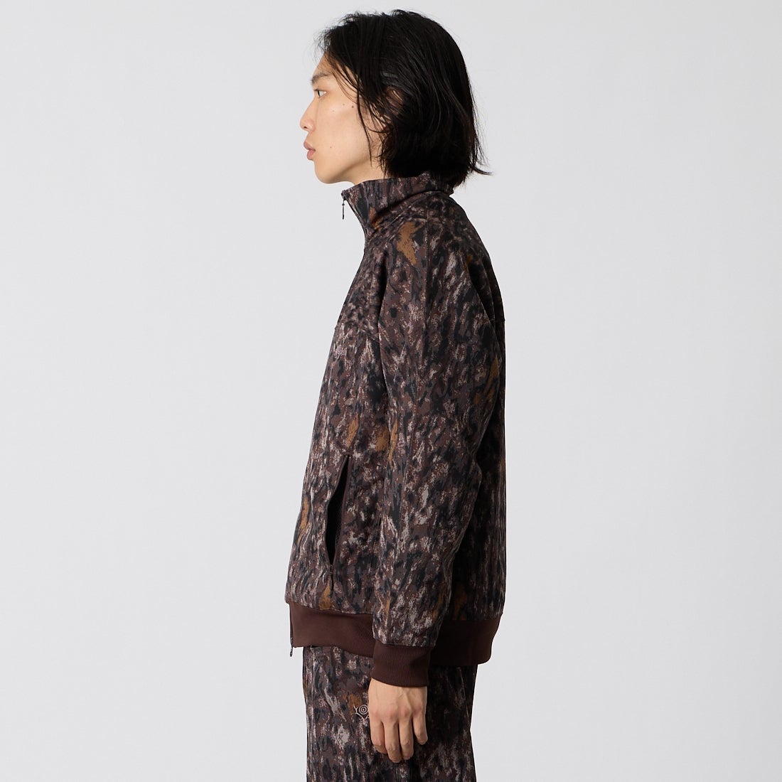 South2West8 [サウスツーウエストエイト] トレーナージャケット [TY781] BROWN &&モデル身長：175cm 着用サイズ：M&&
