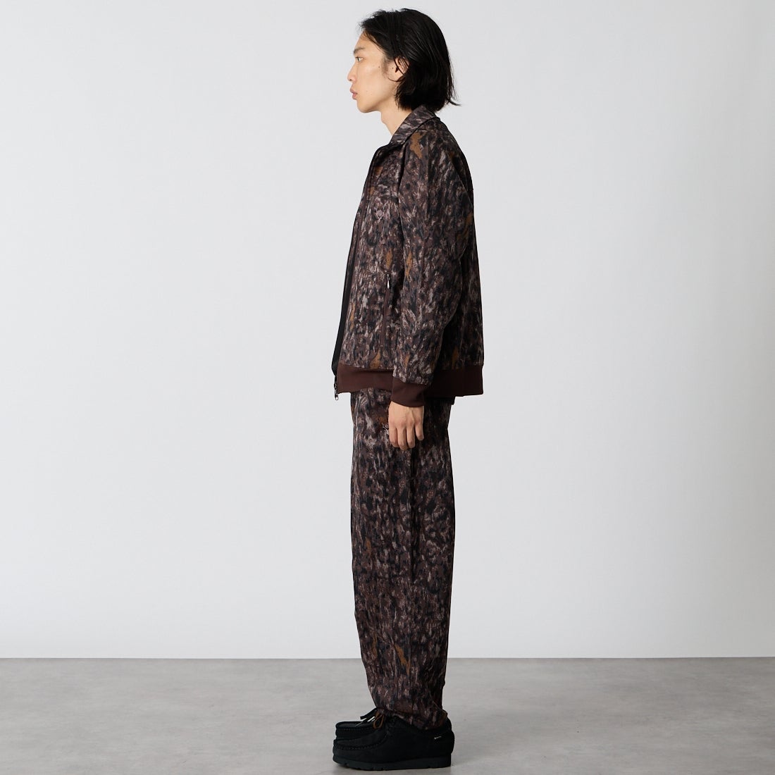 South2West8 [サウスツーウエストエイト] トレーナージャケット [TY781] BROWN &&モデル身長：175cm 着用サイズ：M&&