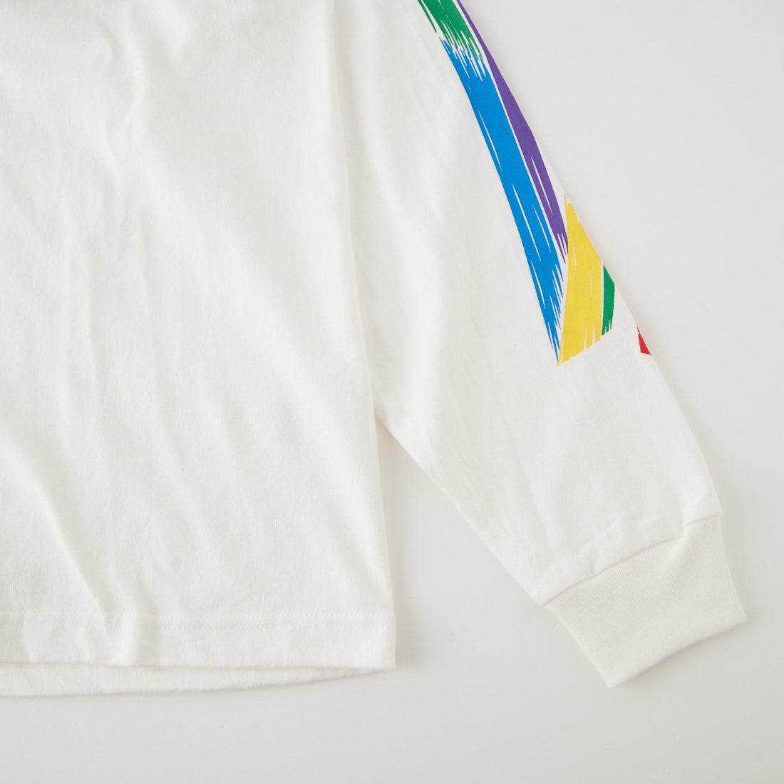 SHIDEN [シデン] ロングスリーブモックネックTシャツ [TY682] A WHITE