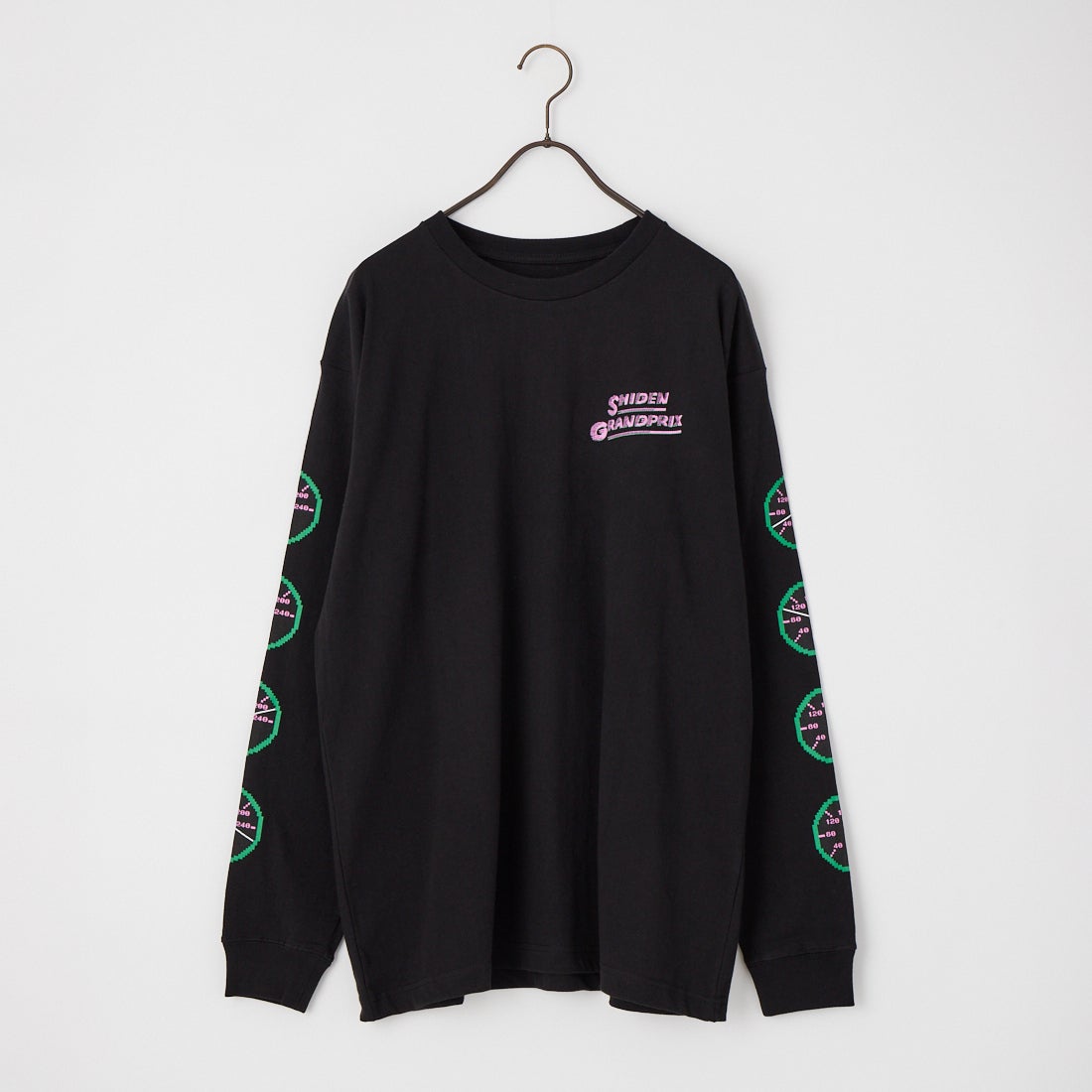 SHIDEN [シデン] ロゴロングスリーブTシャツ [TY677] BLACK