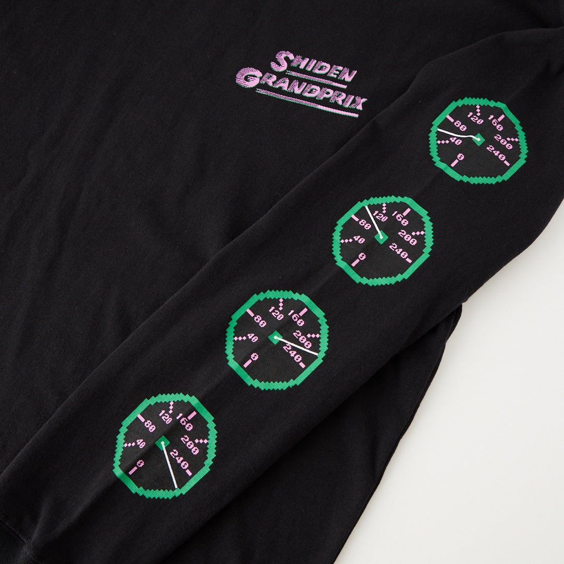 SHIDEN [シデン] ロゴロングスリーブTシャツ [TY677] BLACK