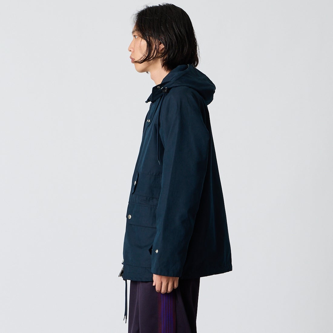 A VONTADE [アボンタージ] リバーシブルセーリングパーカー [VTD-0599-JK] 4 DK.NAVY &&モデル身長：175cm 着用サイズ：M&&