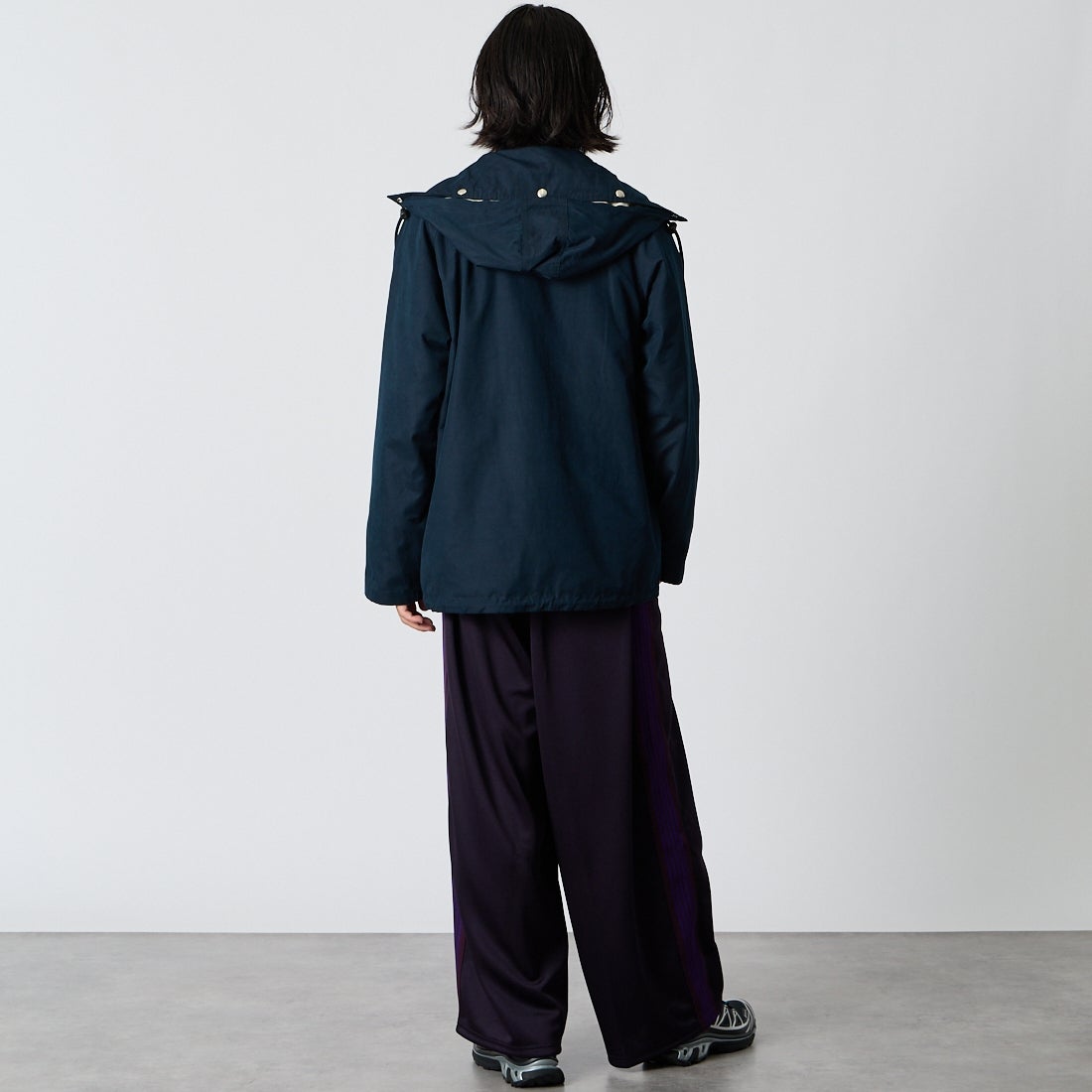 A VONTADE [アボンタージ] リバーシブルセーリングパーカー [VTD-0599-JK] 4 DK.NAVY &&モデル身長：175cm 着用サイズ：M&&