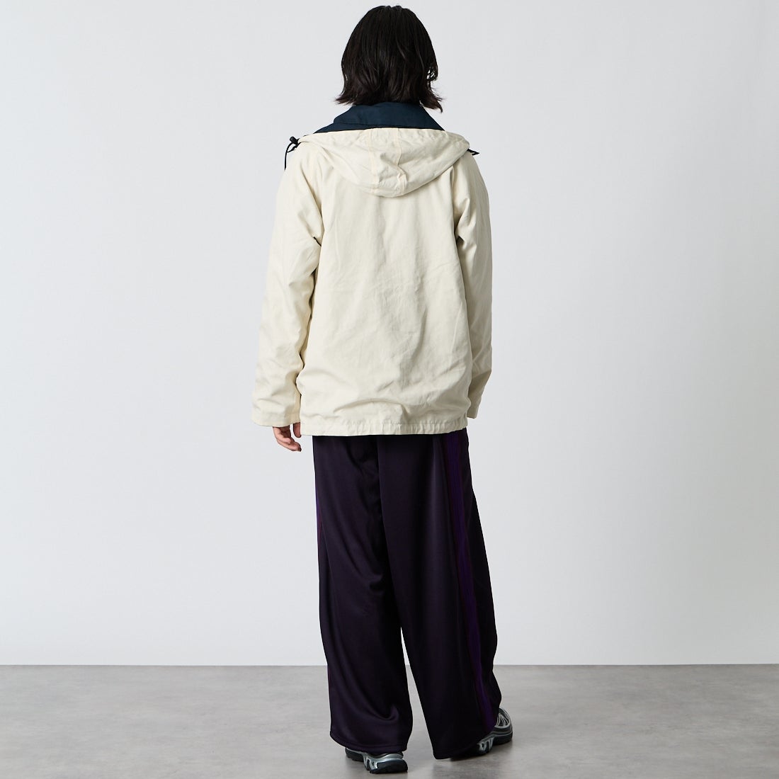 A VONTADE [アボンタージ] リバーシブルセーリングパーカー [VTD-0599-JK] 4 DK.NAVY &&モデル身長：175cm 着用サイズ：M&&