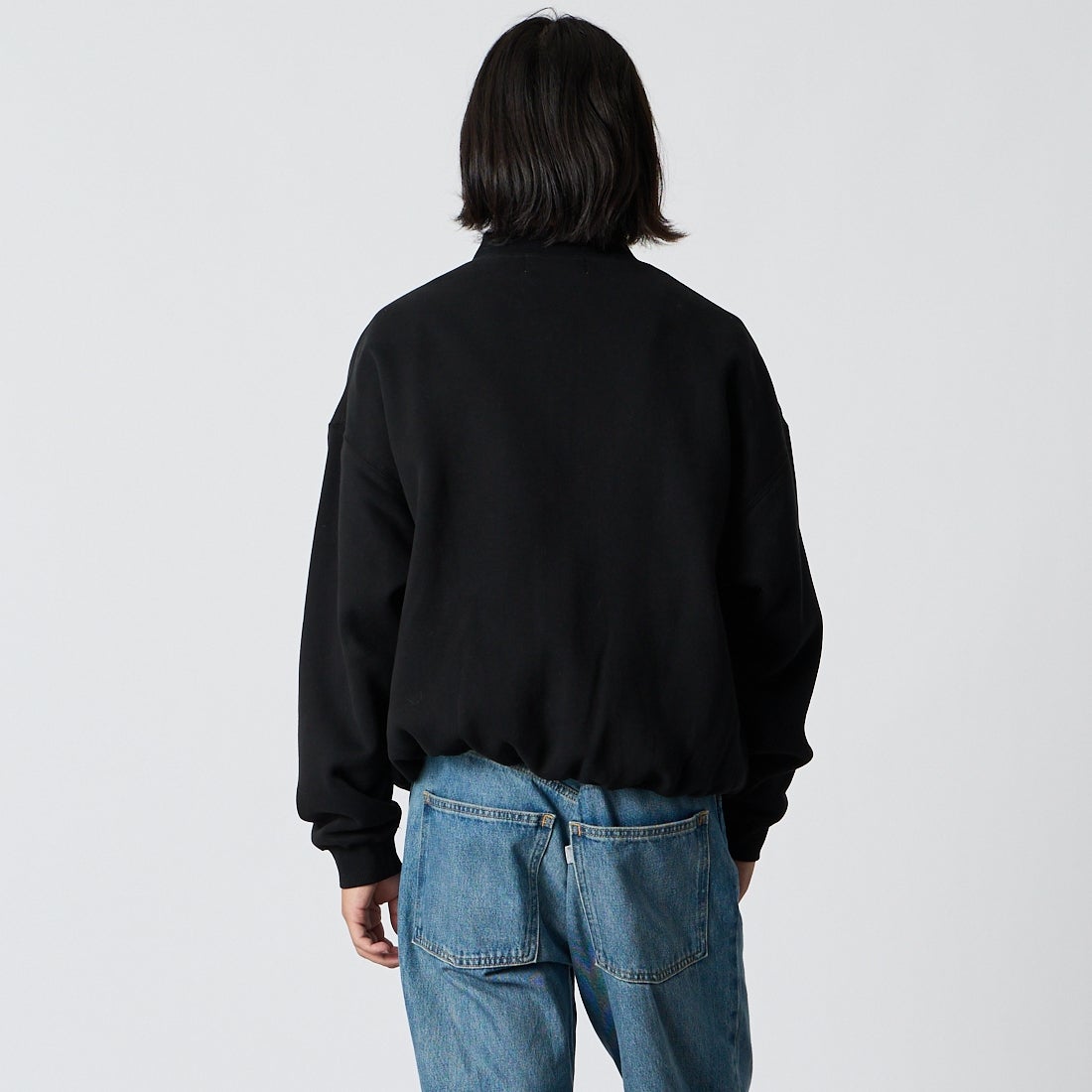 SEDAN ALL-PURPOSE [セダン オールパーパス] T/Cフリースフルジップジャケット [SD26F-CT06] BLACK &&モデル身長：175cm 着用サイズ：M&&