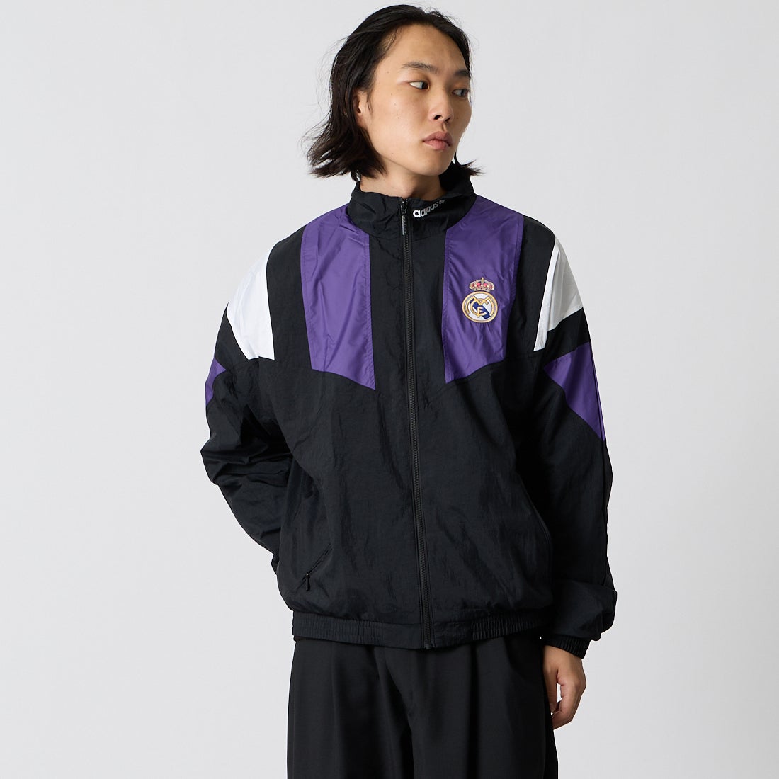 adidas Originals [アディダス オリジナルス] レアル・マドリード エキップメントトラックトップ [M2365] KG5373 &&モデル身長：175cm 着用サイズ：L&&