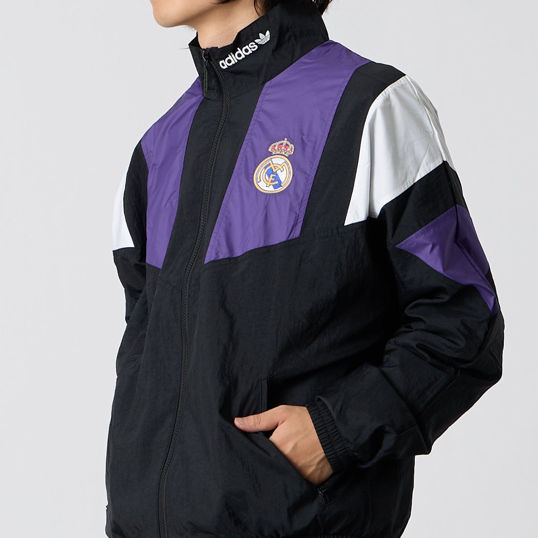adidas Originals [アディダス オリジナルス] レアル・マドリード エキップメントトラックトップ [M2365] KG5373 &&モデル身長：175cm 着用サイズ：L&&
