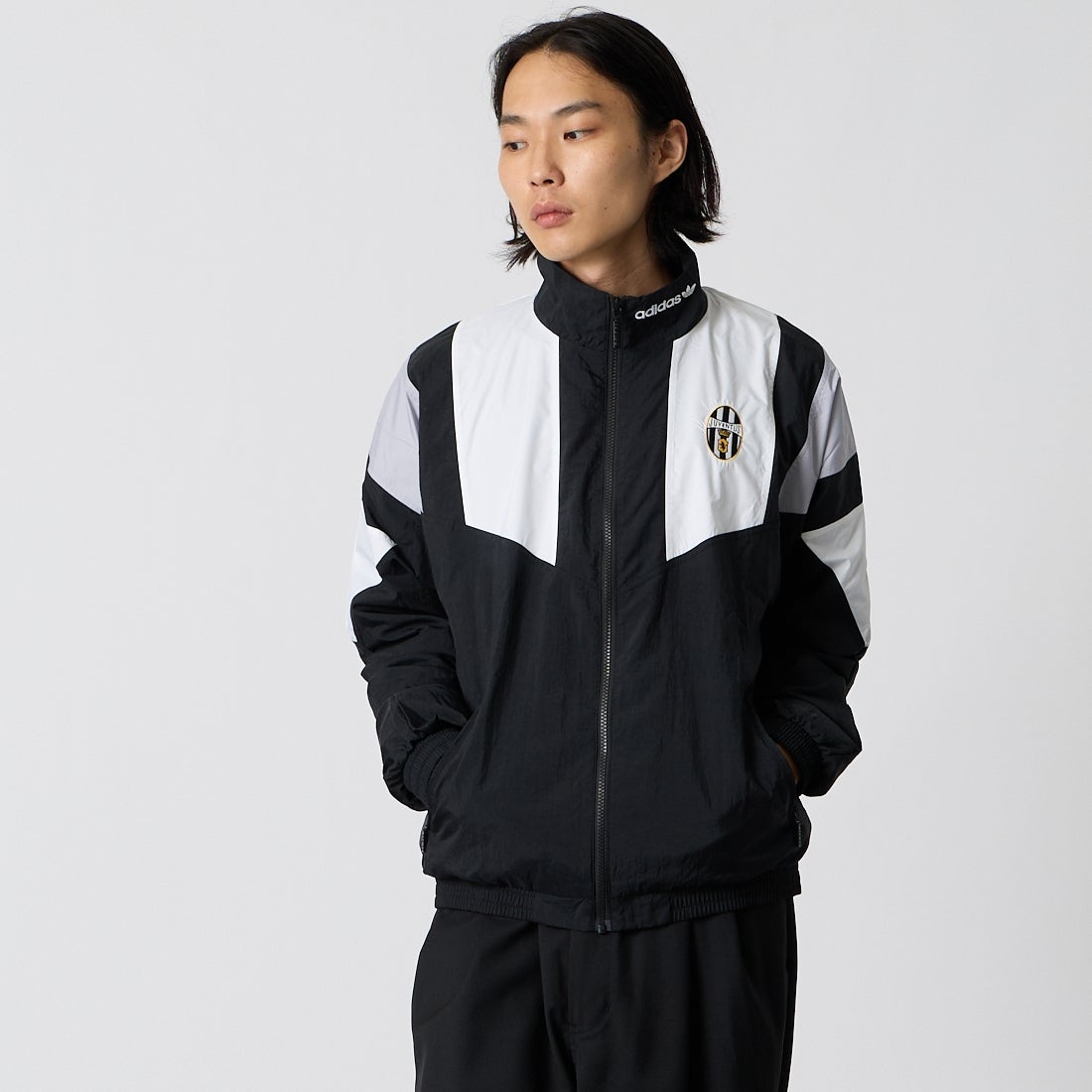 adidas Originals [アディダス オリジナルス] ユベントス トリノ エキップメントトラックトップ [YY197] KF9824 &&モデル身長：175cm 着用サイズ：L&&