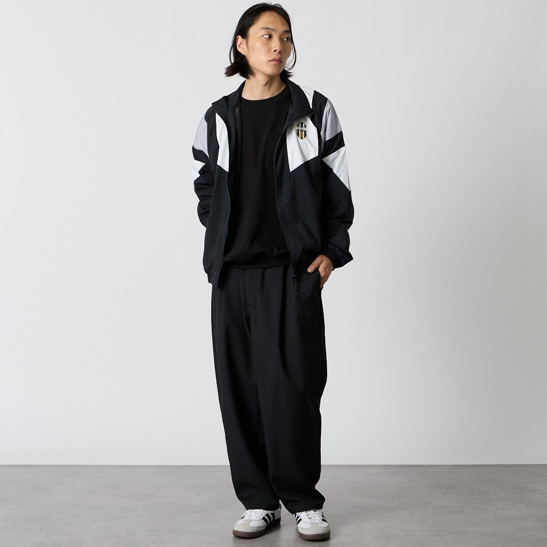 adidas Originals [アディダス オリジナルス] ユベントス トリノ エキップメントトラックトップ [YY197] KF9824 &&モデル身長：175cm 着用サイズ：L&&