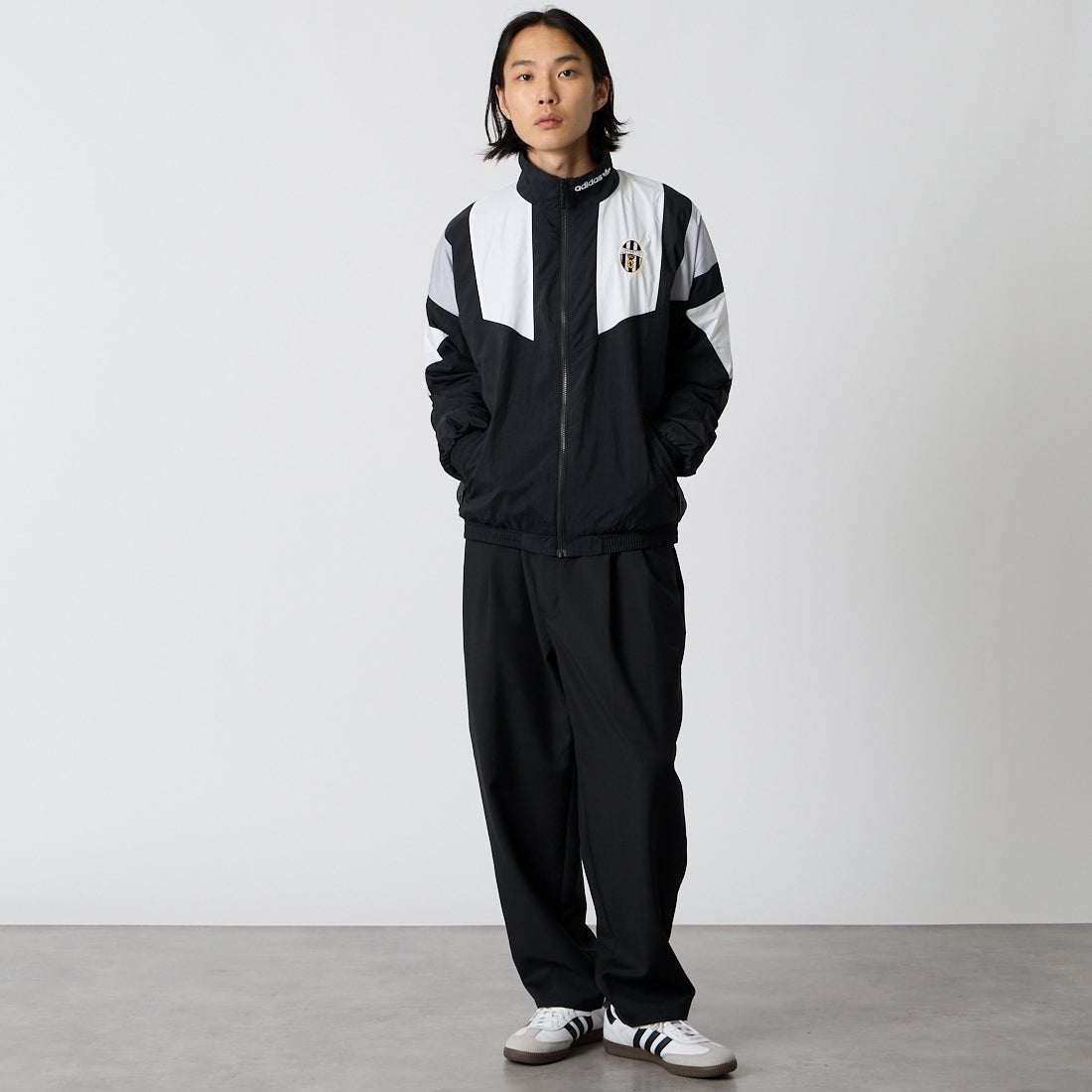 adidas Originals [アディダス オリジナルス] ユベントス トリノ エキップメントトラックトップ [YY197] KF9824 &&モデル身長：175cm 着用サイズ：L&&