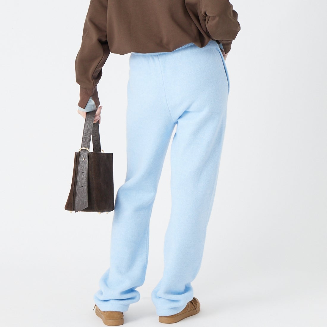 adidas Originals [アディダス オリジナルス] ニットティッピングパンツ [E4930] LF6547 &&モデル身長：162cm 着用サイズ：S&&